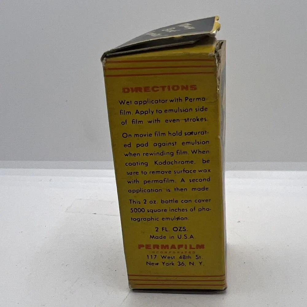 Perma Film Permafilm Preserver‎ Empty Bottle, Cloth, Box